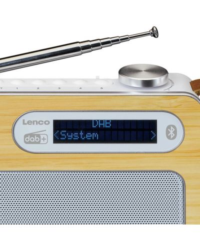 Radio Lenco - PDR-040 BAMBOO, smeđi/bijeli - 3