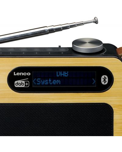 Radio Lenco - PDR-040 BAMBOO, smeđi/crni - 3