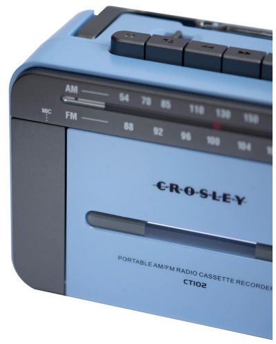 Radiokasetofon Crosley - CT102A-BG4, plavi/sivi - 3