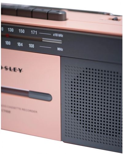 Radiokasetofon Crosley - CT102A-RG4, ružičasti/sivi - 3