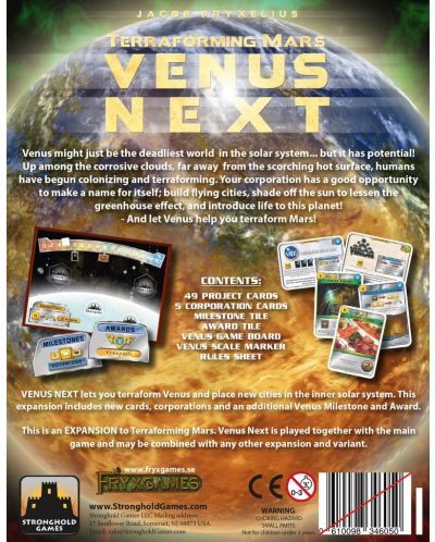 Proširenje za društvenu igru Terraforming Mars: Venus Next - 2