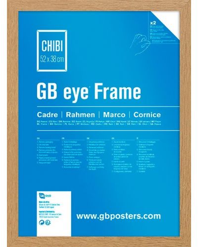 Okvir za poster GB eye - 52 x 38 cm, hrast - 1