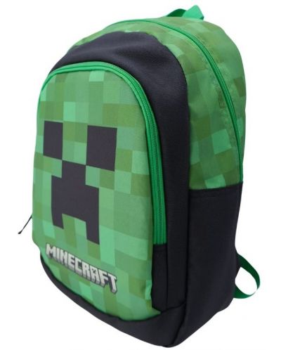 Ruksak za vrtić Minecraft - Creeper, 2 pretinca - 3