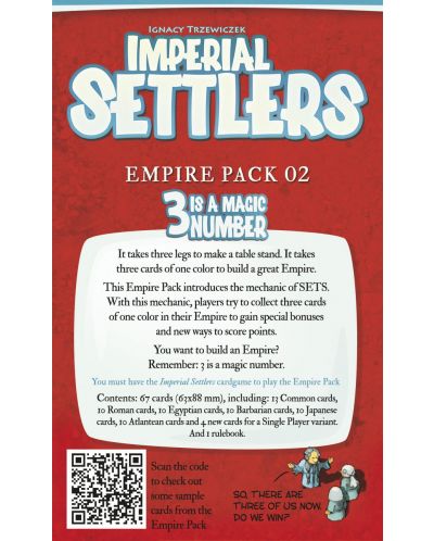 Proširenje za igru s kartama Imperial Settlers: 3 Is A Magic Number - Empire Pack - 2