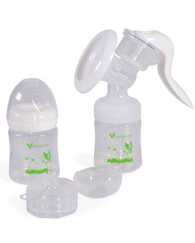 Ručna pumpa za majčino mlijeko Cangaroo - Delicatе, bijela - 1