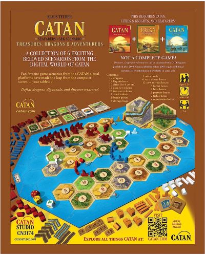 Proširenje za društvenu igru Catan: Treasure, Dragons & Adventurers - 2