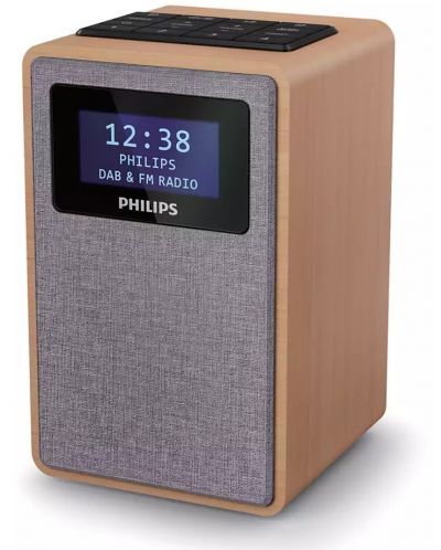 Radio zvučnik sa satom Philips - TAR5005/10, smeđi - 2
