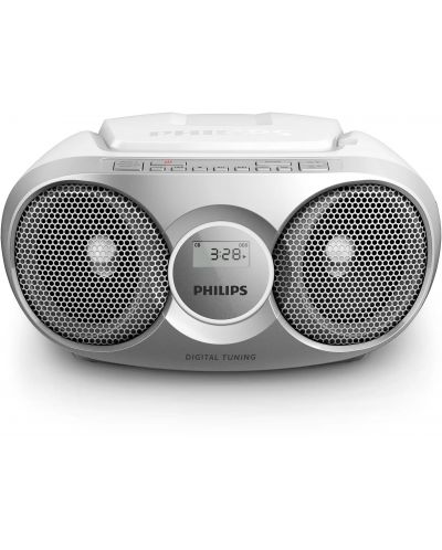 Radio kasetofon Philips - AZ215S, CD, srebrni - 1