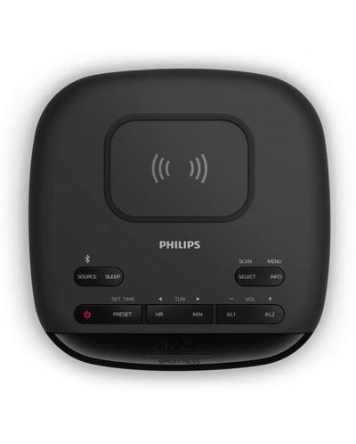 Radio zvučnik sa satom Philips - TAR7705/10, crni - 2