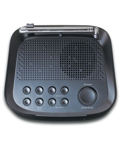 Radio zvučnik sa satom Lenco - CR-605BK, crni - 3