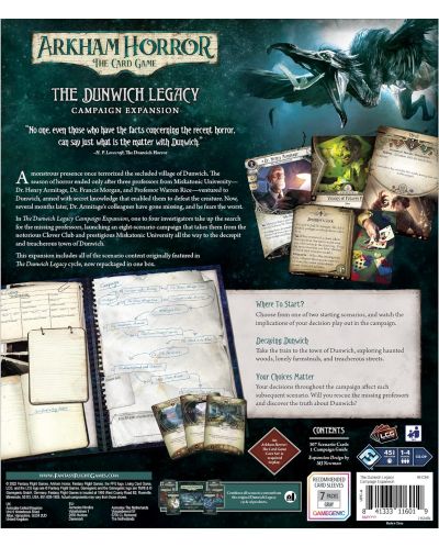 Proširenje za društvenu igru Arkham Horror LCG: The Dunwich Legacy Campaign - 2