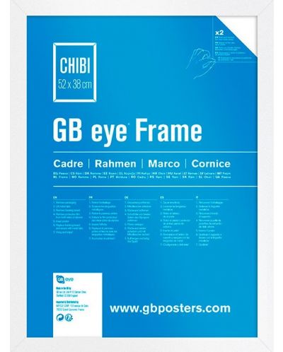 Okvir za poster GB eye - 52 x 38 cm, bijeli - 1