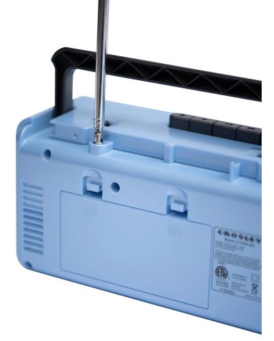 Radiokasetofon Crosley - CT102A-BG4, plavi/sivi - 5