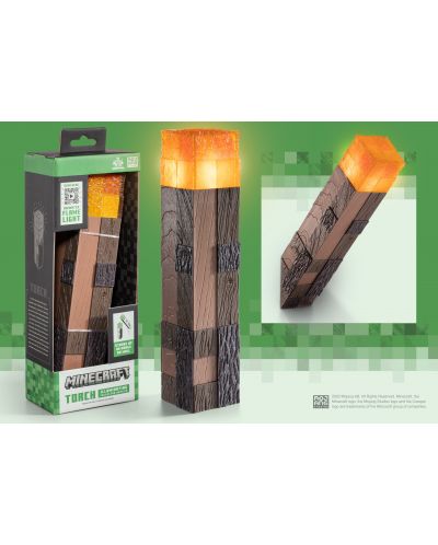 Replika The Noble Collection Games: Minecraft - Illuminating Torch - 5