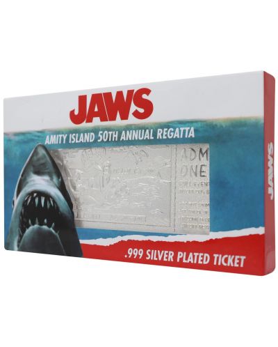 Replika FaNaTtik Movies: Jaws - Annual Regatta Ticket (Silver Plated) (Limited Edition) - 3