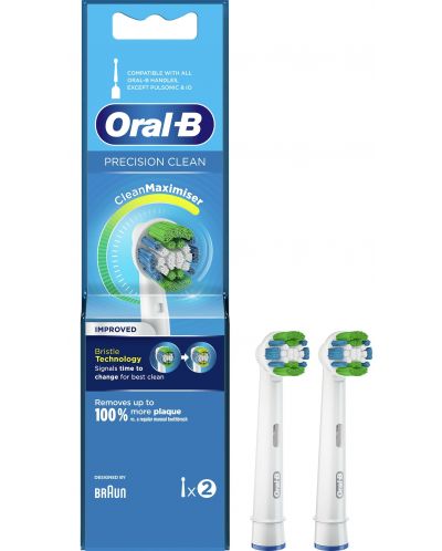 Zamjenske glave Oral-B - EB20 Precision Clean, 2 komada, bijele - 2
