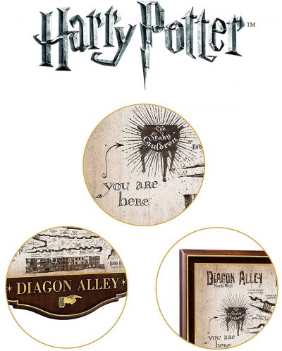 Replika The Noble Collection Movies: Harry Potter - Diagon Alley Plaque, 43 cm - 2