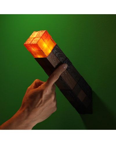Replika The Noble Collection Games: Minecraft - Illuminating Torch - 8