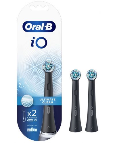 Zamjenske glave Oral-B - iO Ultimate Clean, 2 komada, crne - 2