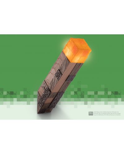 Replika The Noble Collection Games: Minecraft - Illuminating Torch - 3