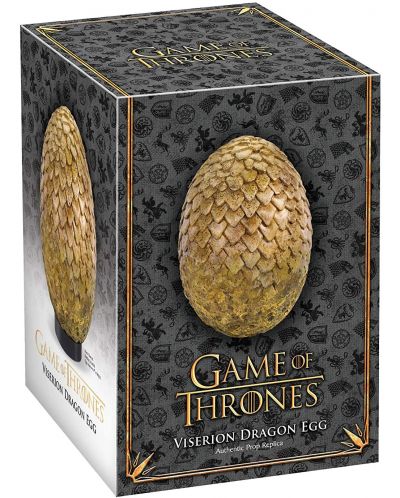 Replika The Noble Collection Television: Game of Thrones - Dragon Egg (Viserion), 20 cm - 2