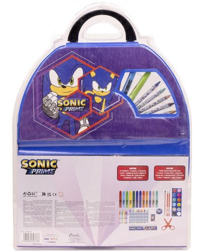 Komplet za slikanje Cerda Sonic - U aktovci, 50 komada - 2