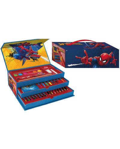 Komplet za slikanje Disney - Spider-Man, u aktovci na tri razine - 1