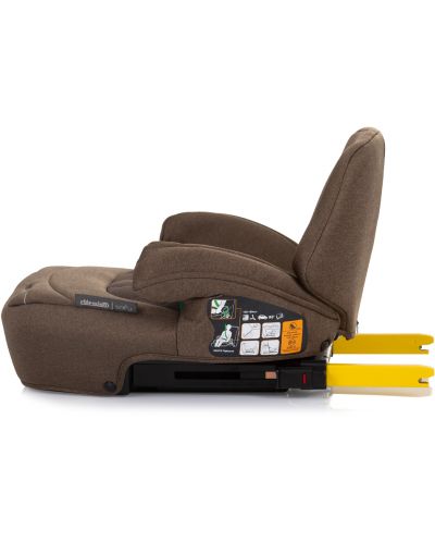 Sjedalo za auto Chipolino - Safy, IsoFix, i-Size, 125-150 cm, Macadamia - 4