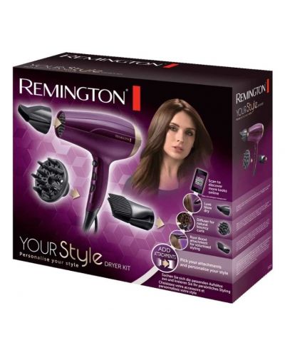Fen za kosu Remington - Your Style, 2300W, 3 stupnja, ljubičasti - 3