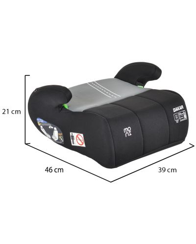 Sjedalo za auto Moni - Dakar, i-Size, 125-150 cm, Grey - 7