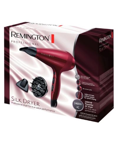 Fen za kosu Remington - Silk Dryer, 2400 W, 3 stupnja, crveni - 3