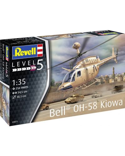 Model za sastavljanje Revell Vojni: Helikopteri - OH-58 Kiowa - 5