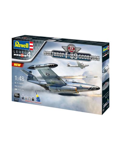 Model za sastavljanje Revell Vojni: Avioni - Northrop F-89 Scorpion, 75. godišnjica - 2