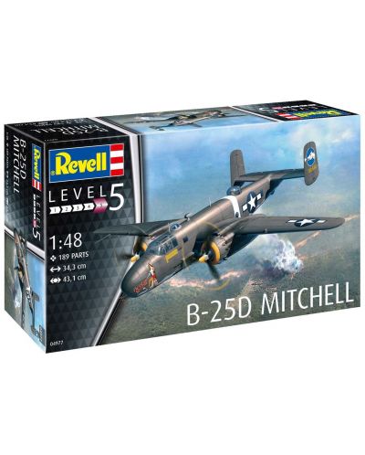 Model za sastavljanje Revell Vojni: Zrakoplovi - B-25D Mitchell - 4