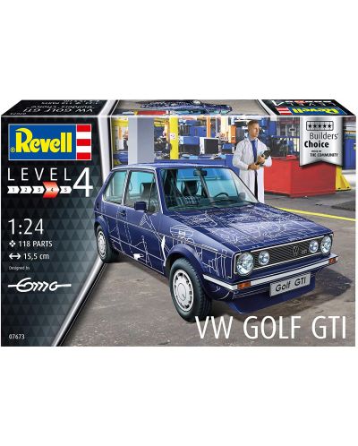 Modeli za sastavljanje Revell Suvremeni: Automobili - VW Golf GTI (Builders Choice) - 5