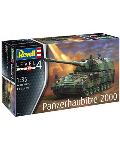 Model za sastavljanje Revell Vojni: Tenk Panzerhaubitze 2000 - 1