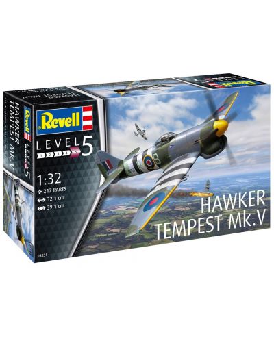 Model za sastavljanje Revell Vojni: Zrakoplovi -Hawker Tempest V - 4