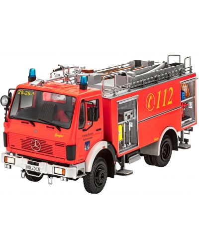 Model za sastavljanje Revell Suvremeni: Kamioni - Mercedes Benz vatrogasno vozilo 1625 - 1