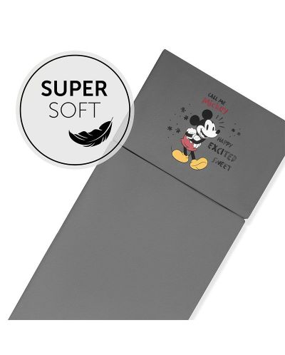 Sklopivi madrac Hauck - Mickey Mouse, 60 х 120 cm, sivi - 2