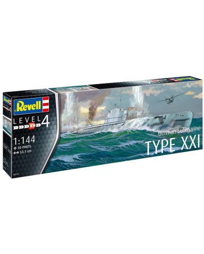 Montažni model Revell Vojni: Podmornica - Type XXI - 4
