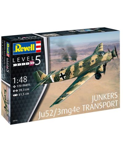 Model za sastavljanje Revell Vojni: Zrakoplovi - Junkers Ju52 - 2