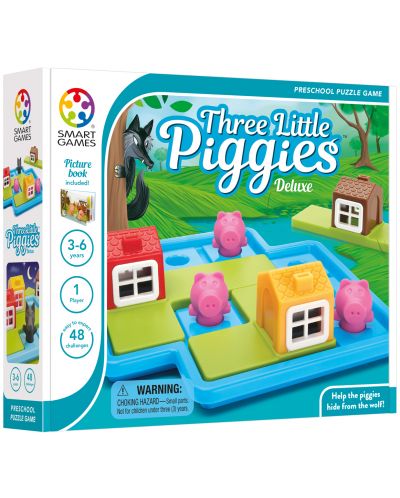 Dječja logička igra Smart Games Preschool Tales - Tri praščića, deluxe - 1
