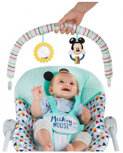 Ležaljka s glazbom i vibracijama Bright Starts Disney Baby - Mickey Mouse, Original Bestie - 5