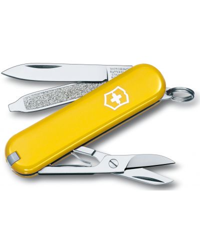 Švicarski džepni nož Victorinox - Classic SD, 7 funkcija, žuti - 1