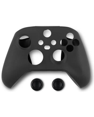 Silikonsko kućište i čepovi Spartan Gear, za Xbox Series, crno - 1