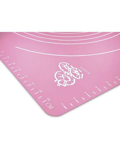 Silikonska podloga za miješenje Morello - Light Pink, 50 х 40 cm, ružičasta - 2