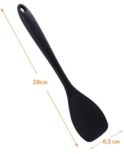 Silikonska žlica za salatu Elekom - EK-2117, 28 cm, crna - 2