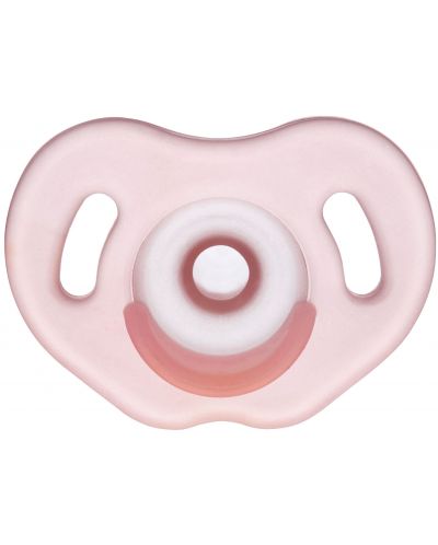 Silikonska duda varalica Wee Baby - Full Silicone, 0-6 mjeseci, roza - 1