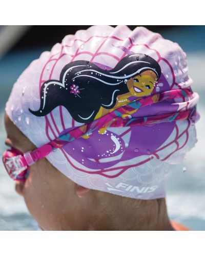 Silikonska kapa za plivanje Finis - Sirena, ružičasta - 2