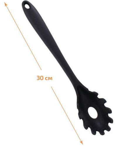 Silikonska grabilica za špagete Elekom - EK-2116, 30 cm, crna - 2